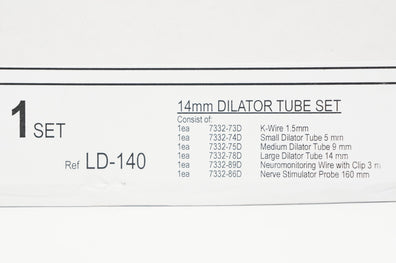 Koros LD-140 14mm Dilator Tube Set (x)